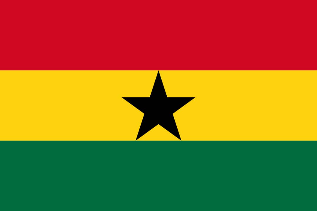 Le drapeau de la République du Ghana