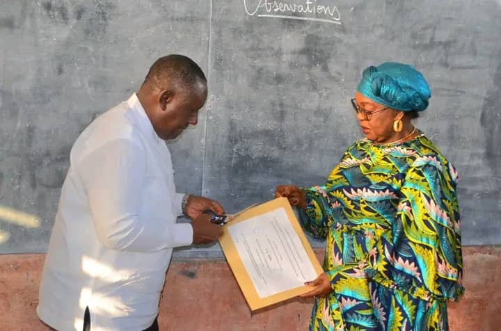 Les deux ministres au lancement des épreuves