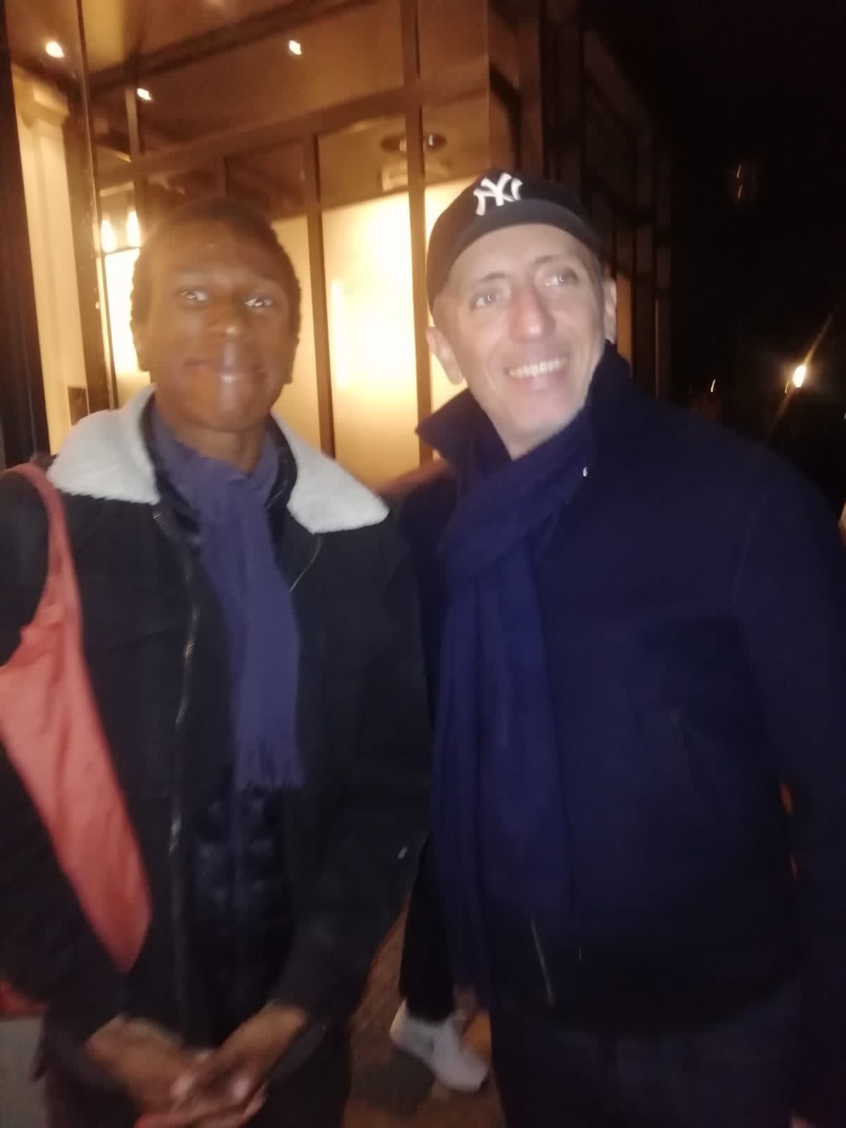 Jean-Damien de Sinzogan du Mouvement Ensemble France avec Gad Elmaleh de la Principauté de Monaco