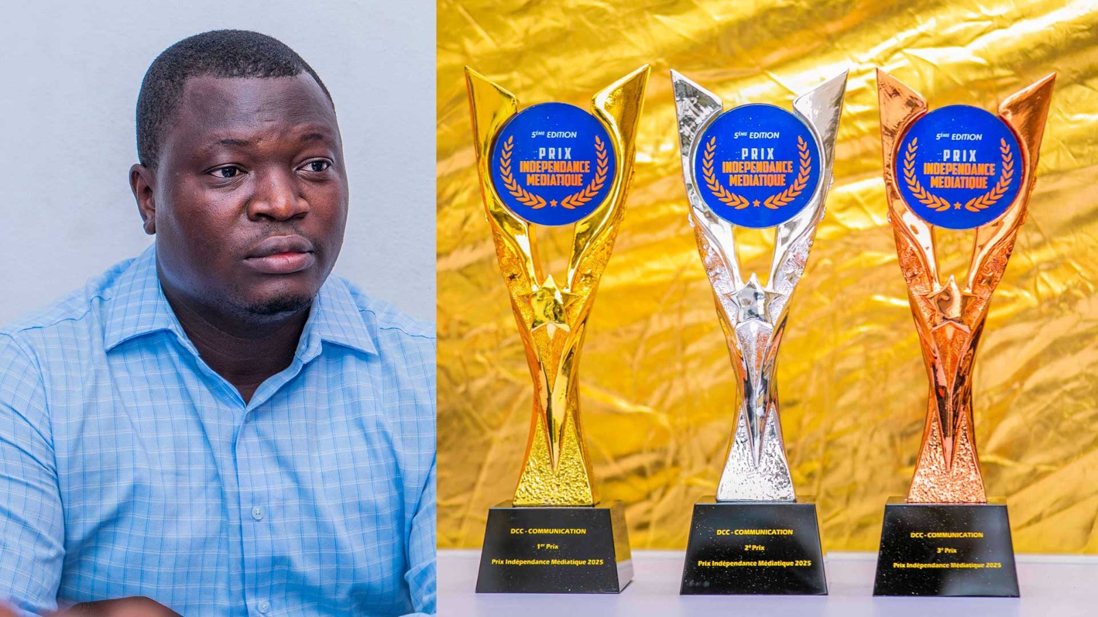 Le PDG de DCC Communication Wilfried Fadonougbo