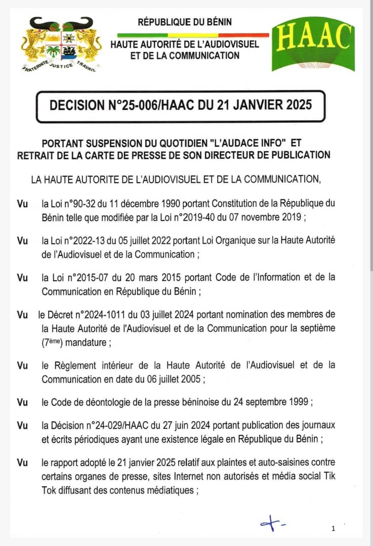 Suspension Audace Info Page 1