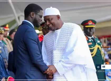 Les Présidents sénégalais et gambien