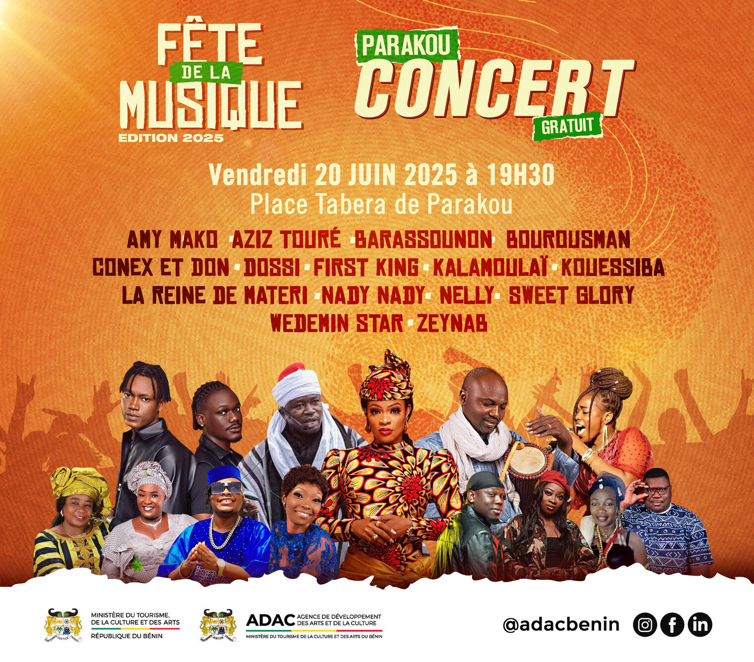 Le Gouvernement du Bénin annonce la Fête de la musique