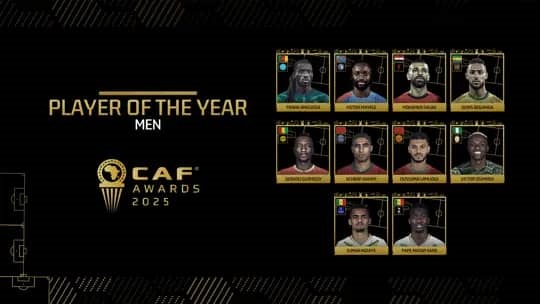 CAF Awards 2025: la liste des candidats à la prestigieuse distinction